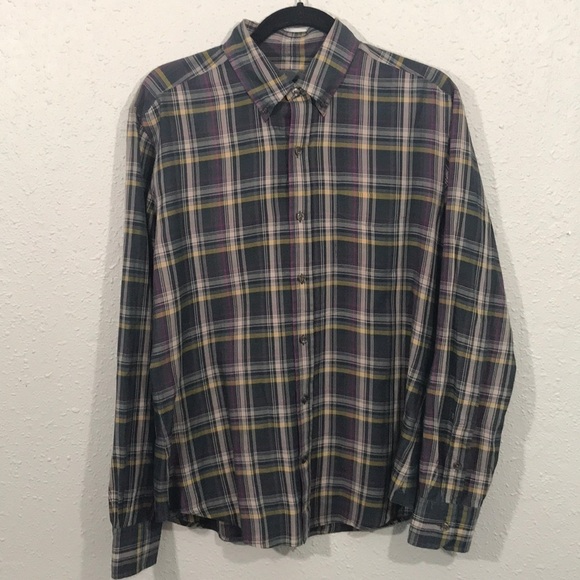 VINCE L/S Light Weight Plaid Button Down Shirt - Picture 1 of 11